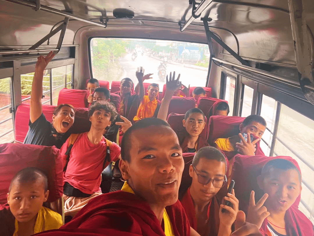 It’s not just about being together in one place. Our volunteers and monks step outside the usual routine, joining in extra activities,