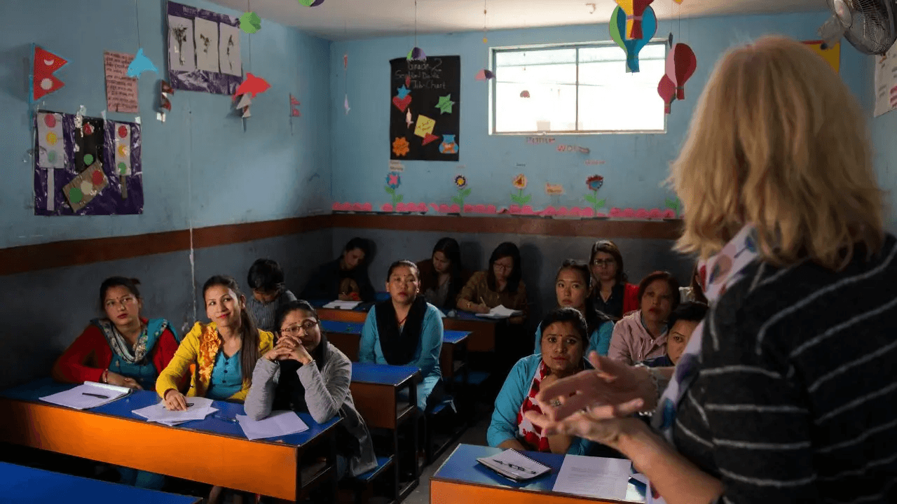Teaching in Monastery