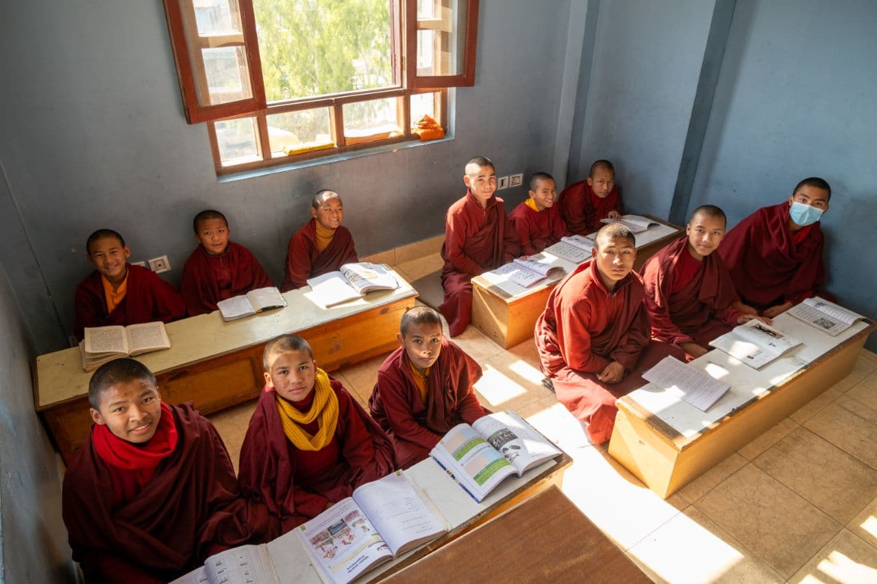 Teaching in Monastery